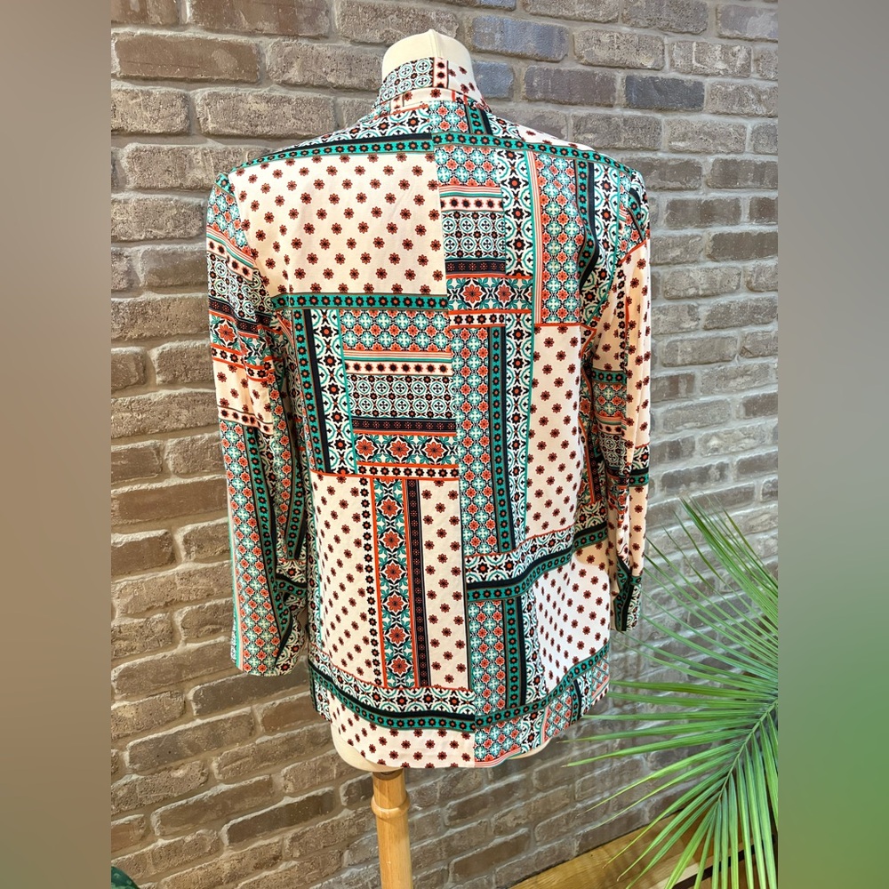 Zara Multicolor Patterned Blazer - image 2